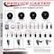 Service Caster 3'' Soft Rubber Wheel Swivel 7/16'' Grip Ring Stem Caster with Brake SCC-GR20S314-SRS-PLB-716138 - alternate 2